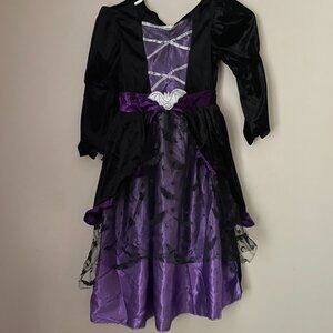 Girls Bat Witch Costume Dress